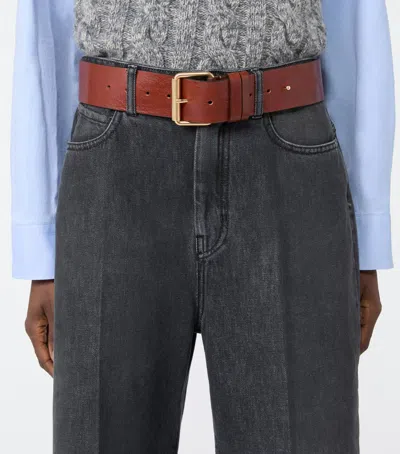 Weekend Max Mara Leather Belt In Multi