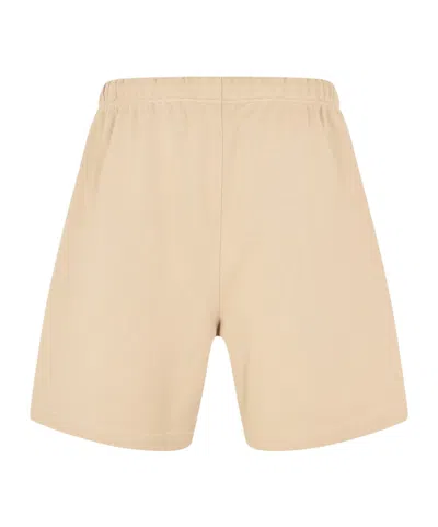 Essentials Logo Patch Shorts In Nude