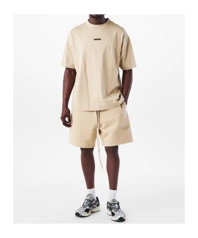 Essentials Logo Patch Shorts In Nude