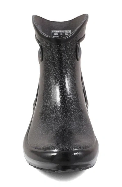Bogs Glitter Waterproof Rain Boot In Black