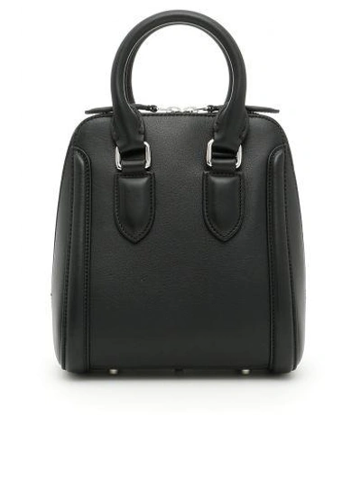 Shop Alexander Mcqueen Small Heroine Bag In Black|metallico