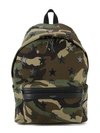 SAINT LAURENT 'classic hunting' camouflage backpack,COTTON100%