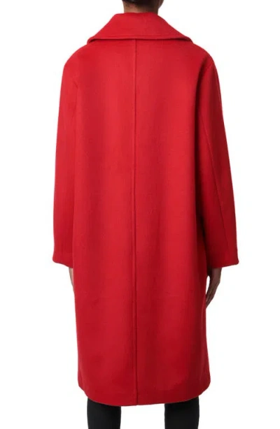 Bernardo Relaxed Coat In Red