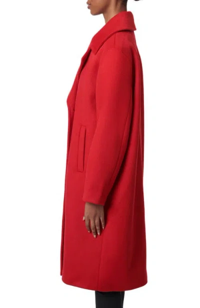 Bernardo Relaxed Coat In Red
