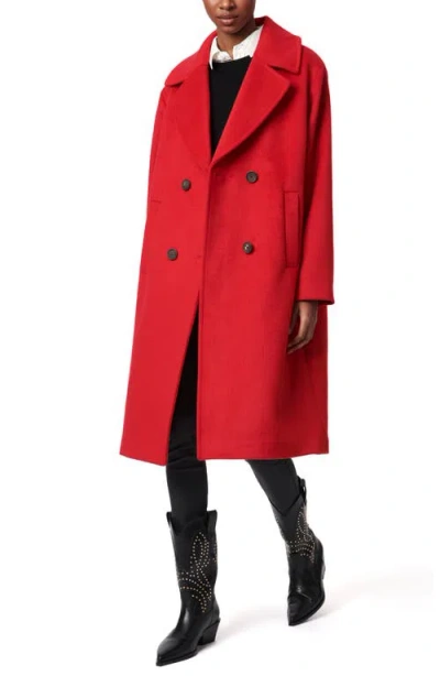 Bernardo Relaxed Coat In Red