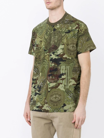 Shop Givenchy Camouflage Print T-shirt