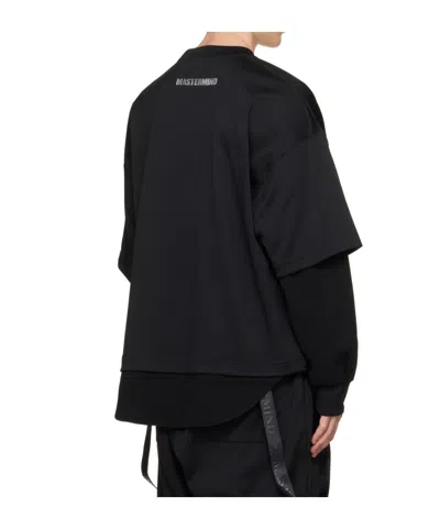 Mastermind Japan Layered-look Pullover Sweatshirt In Black