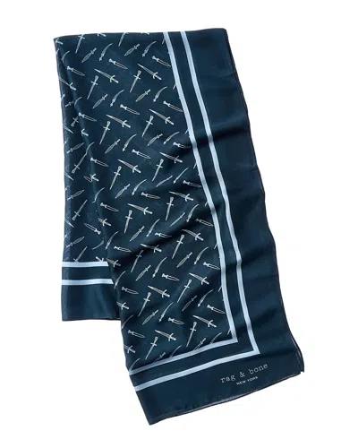Rag & Bone Dagger Scarf In Blue