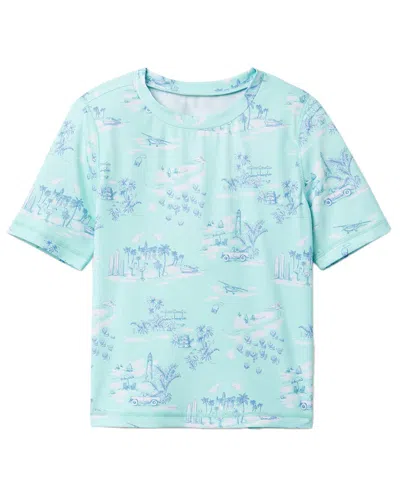 Janie And Jack Kids' Travel Toile Rashguard In Blue | ModeSens