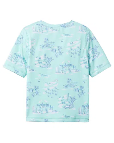Janie And Jack Kids' Travel Toile Rashguard In Blue | ModeSens