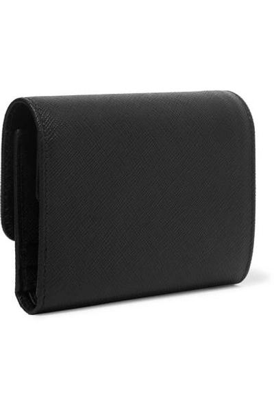 Shop Prada Textured-leather Wallet