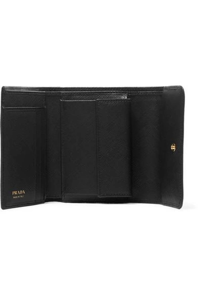 Shop Prada Textured-leather Wallet