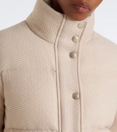 Eleventy Wool Down Jacket In Brown