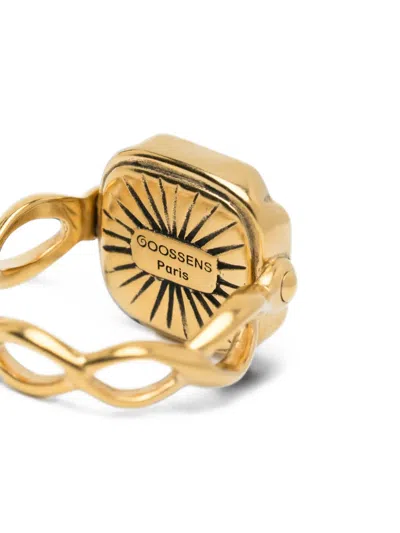 Goossens Cabochons Squared Ring In Gold