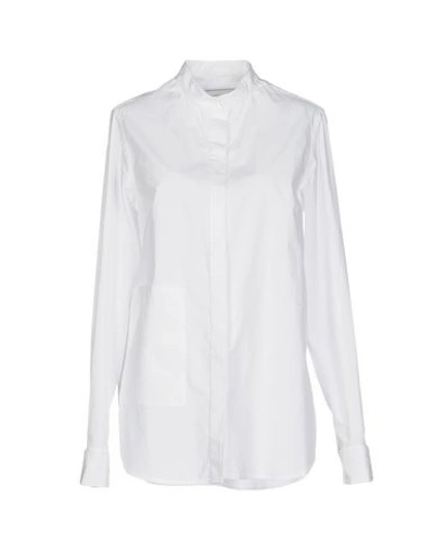 Public School Solid Color Shirts & Blouses In 화이트