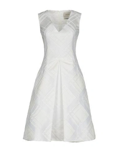 Shop Teatum Jones Knee-length Dress In White