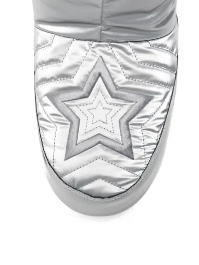 Moon Boot Icon Ankle Boots In Silver