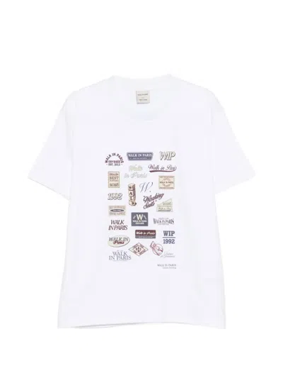 Walk In Paris Postman Archives T-shirt In White