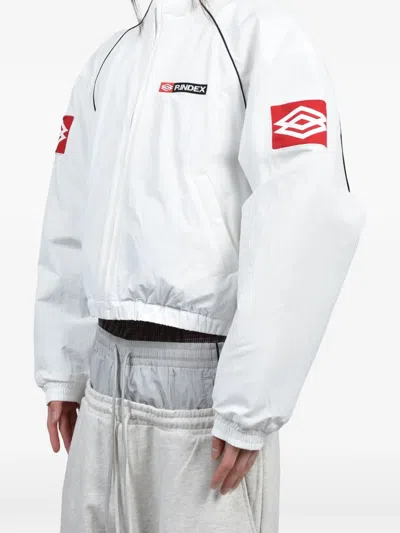 EXAGGERATED-SHOULDER TRACK JACKET
