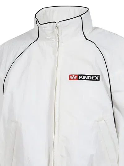 EXAGGERATED-SHOULDER TRACK JACKET