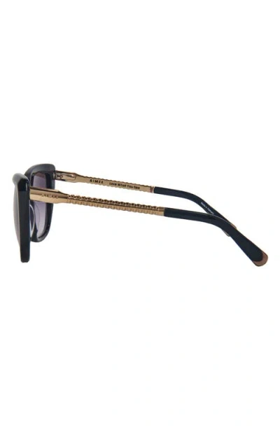 Aimee Stud Styler 56mm Gradient Cat Eye Sunglasses In Multi