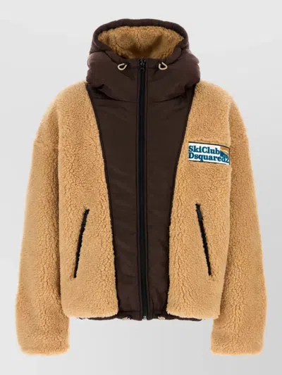 Dsquared2 Dsquared Reversible Teddy Jacket For Men In Brown