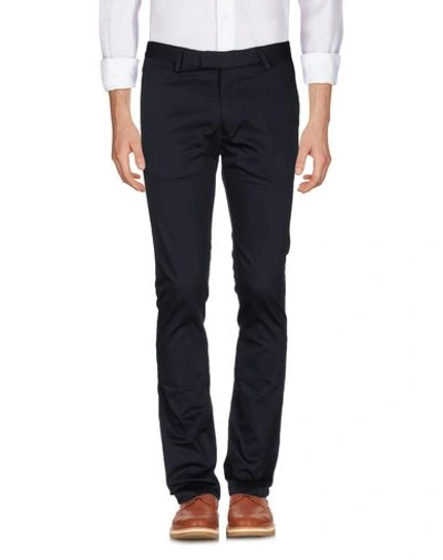 Shop Acne Studios Casual Pants In Dark Blue