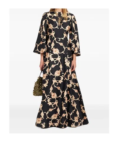La Doublej Belle Kaftan In Black
