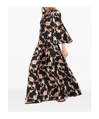 La Doublej Belle Kaftan In Black