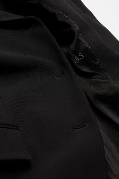 Acne Studios Fitted Wool Suit Jacket In Black