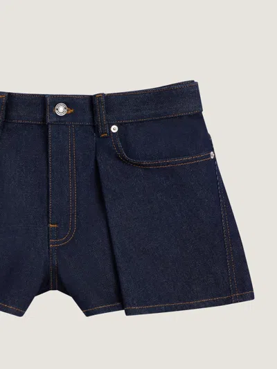 Givenchy Front-panel Denim Shorts In Blue