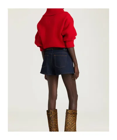 Givenchy Front-panel Denim Shorts In Blue