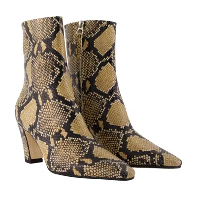 Aeyde Patterned Ankle Boots In Multi
