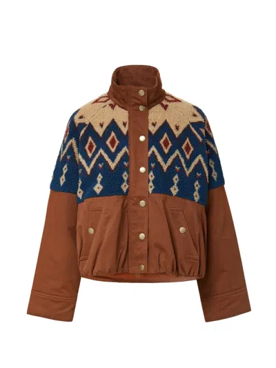 Veronica Beard Knoll Geometric-pattern Jacket In Multi