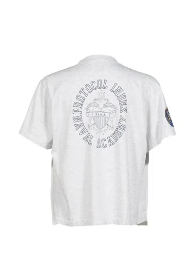 Protocol Index Layered-sleeve T-shirt In White