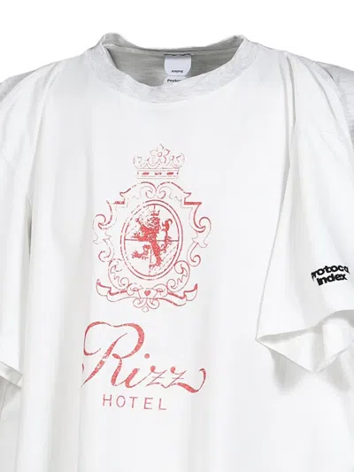 Protocol Index Layered-sleeve T-shirt In White