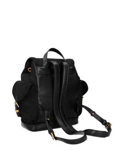 Liu •jo Backpack In Microfibre In Black