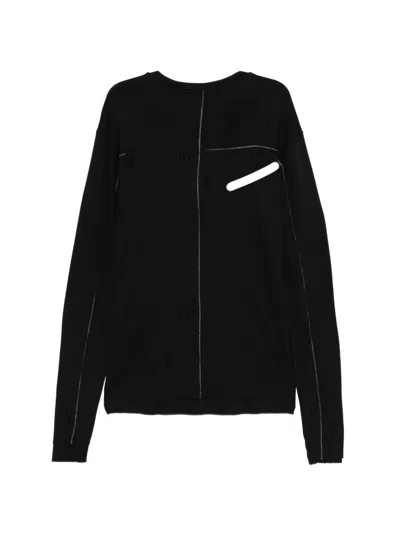 Thom Krom Distressed Layer T-shirt In Black