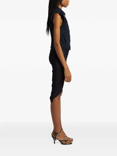 Christopher Esber Reconstruct Denim Vest In Blue