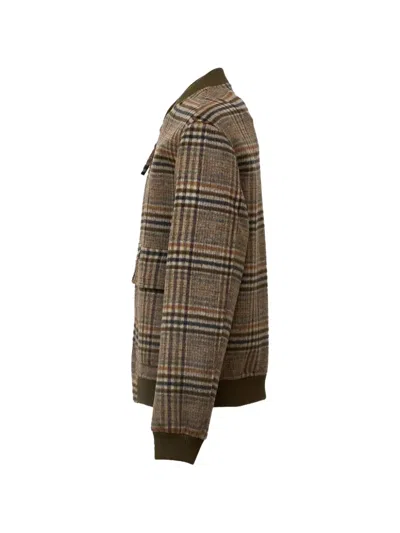CHECKED BOMBER JACKET