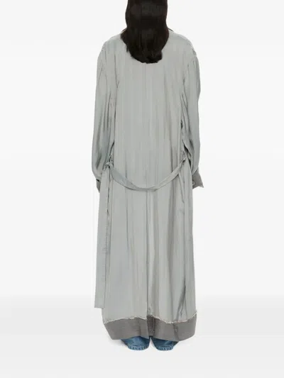 Christopher Esber Retract Tailored Oversized Duster Coat In Gray
