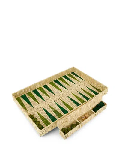Coro Cora Backgammon Woven Board Game In Multi
