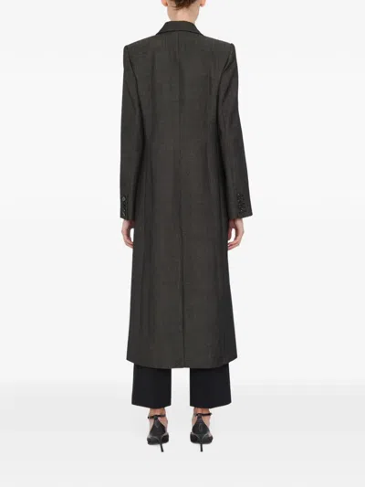 Christopher Esber Talus Single-breasted Coat In Gray