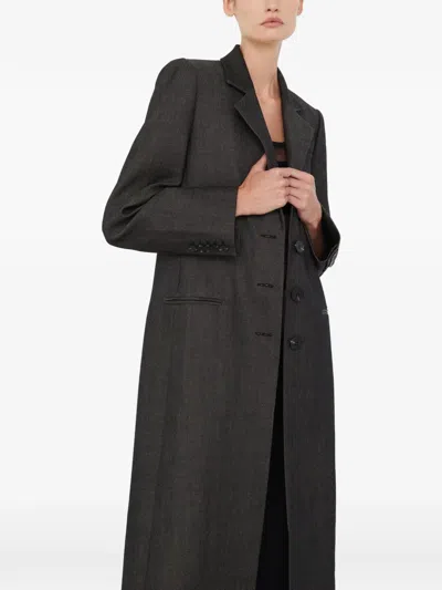 Christopher Esber Talus Single-breasted Coat In Gray