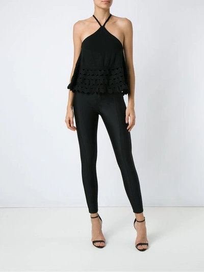 Shop Andrea Bogosian Knit Bodysuit In Black