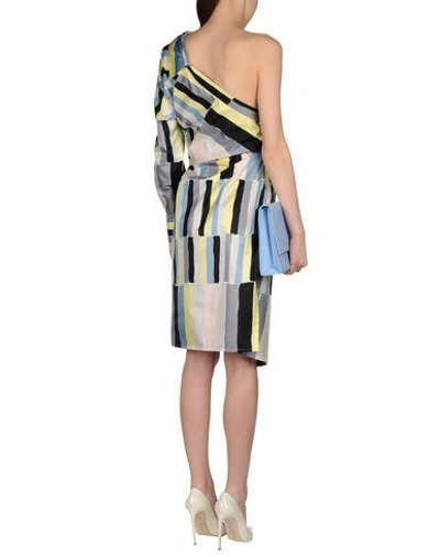 Shop Emilio Pucci Knee-length Dresses In Light Grey