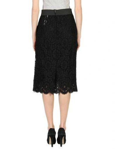 Shop Dolce & Gabbana 3/4 Length Skirts In Black