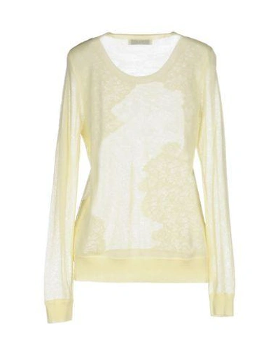 Shop Sandro Sweater In Light Yellow