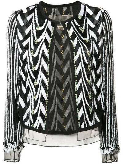 Shop Giambattista Valli Embellished Jacket In Black