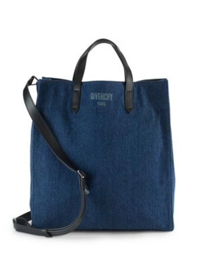 Givenchy Solid Denim Tote Bag